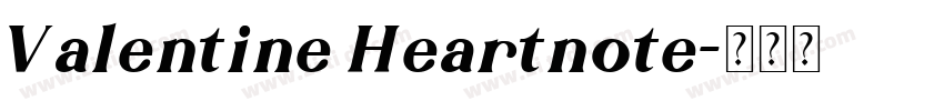 Valentine Heartnote字体转换
